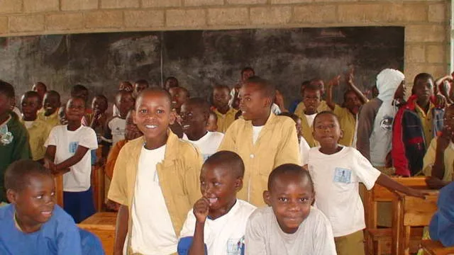 Les enfants dans leur classe à l’école de Nyanza, au Rwanda